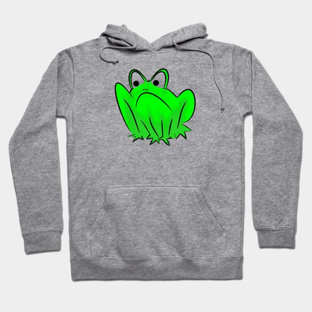 Grumpy frog Hoodie by andersonartstudio